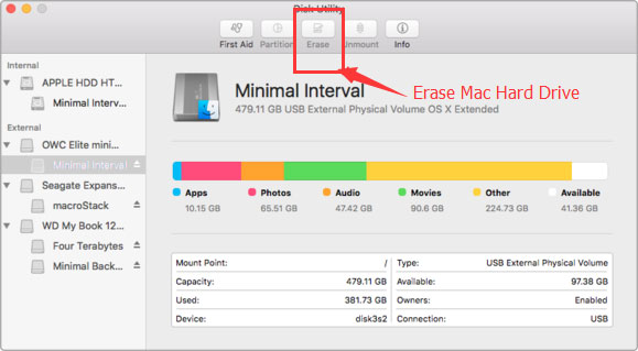 format my passport external hard drive for mac